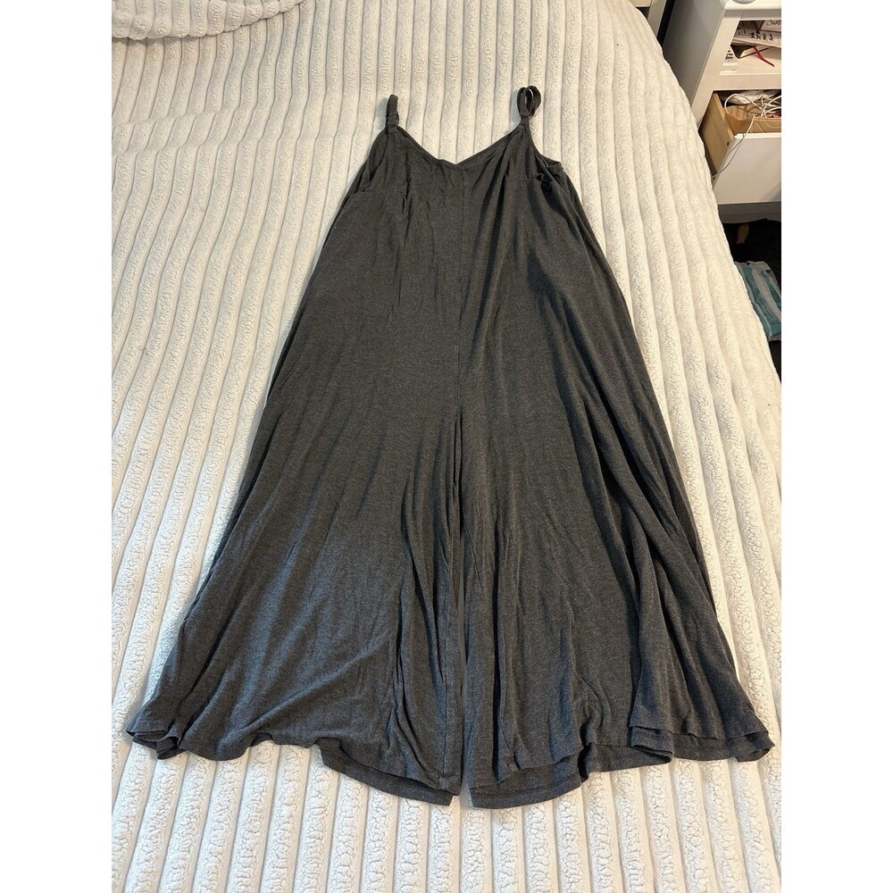 Torrid Ultra Wide Leg Harem Jumpsuit Womens Plus 2 Gray Flowy Summer Sleeveless